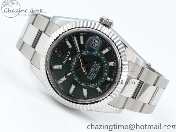 Sky-Dweller SS Green ZF 1:1 Bracelet A2824 326934 Best 904L SS on Edition Dial 0512